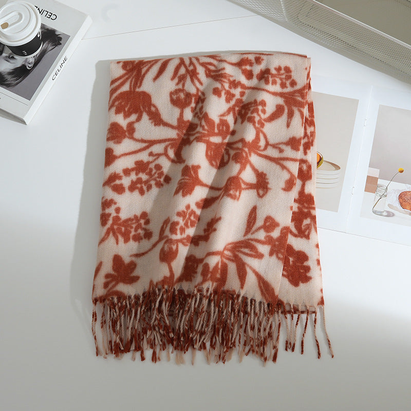 Women's Floral Patterned Scarf Kalsten