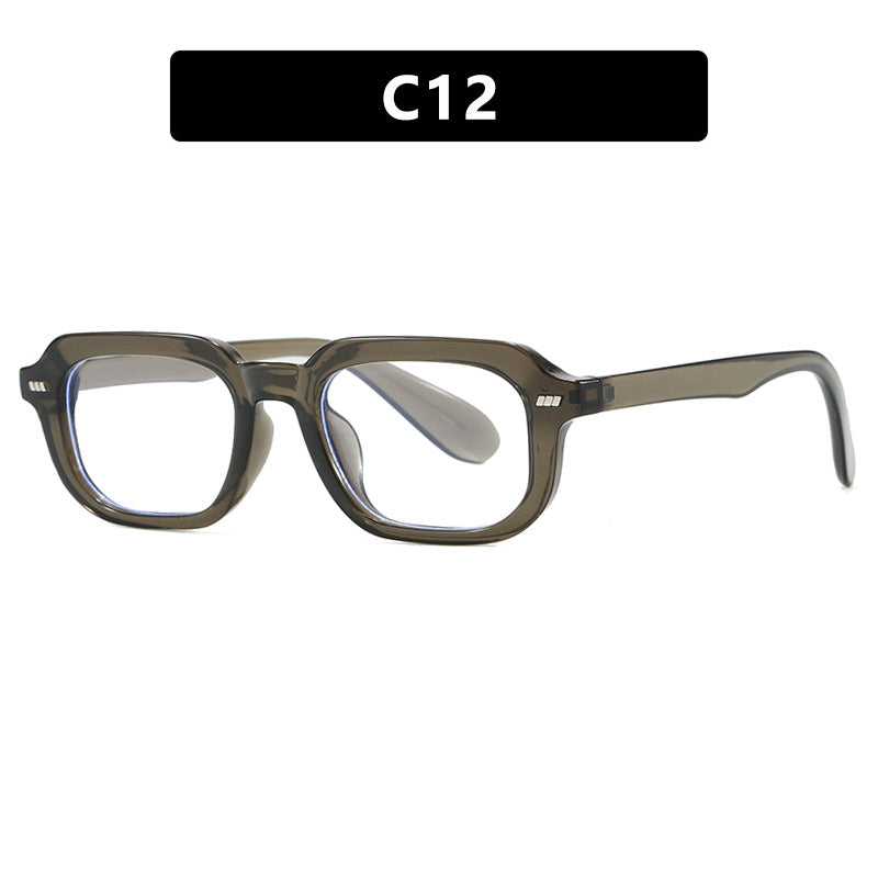 Women’s square sunglasses with high-gloss transparent frame and polarized lenses Kalsten