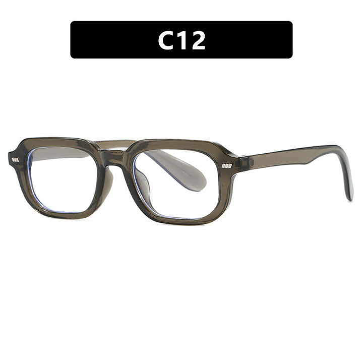 Women’s square sunglasses with high-gloss transparent frame and polarized lenses Kalsten