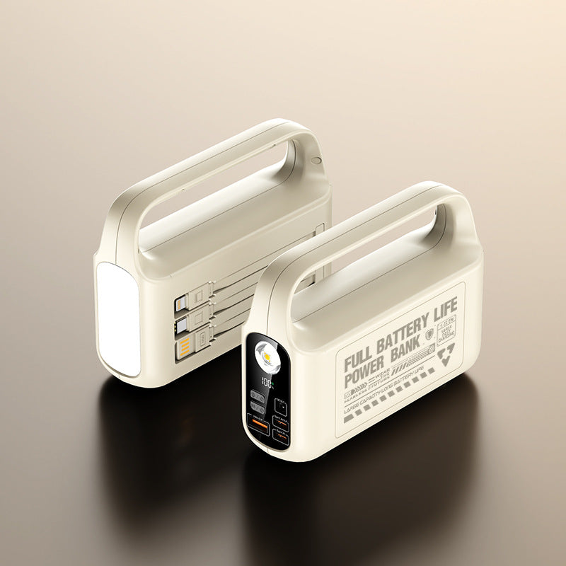 Portable power bank with integrated LED light and fast charging function Kalsten