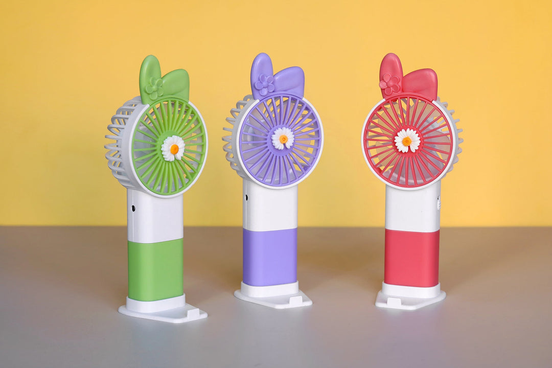 Unisex handheld fan with colorful design and adjustable tilt Kalsten