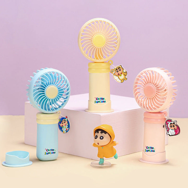 Ladies wearable handheld fan with playful dog design Kalsten