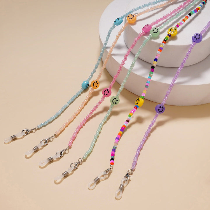 Decorative Smile Beaded Eyewear Chain kalsten