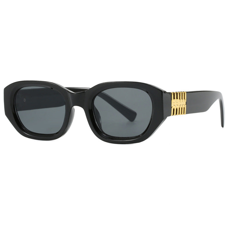 Women's fashionable sunglasses with unique, geometric design and elegant accents Kalsten