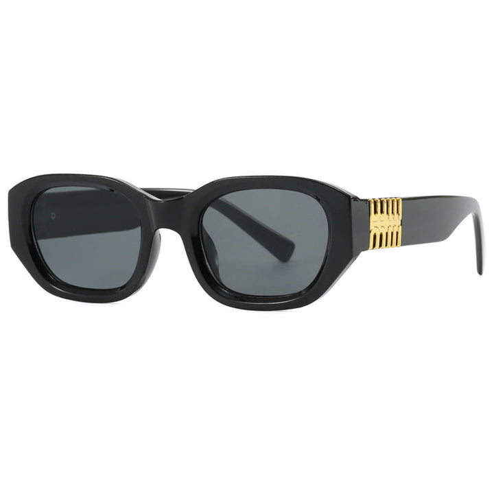 Women's fashionable sunglasses with unique, geometric design and elegant accents Kalsten