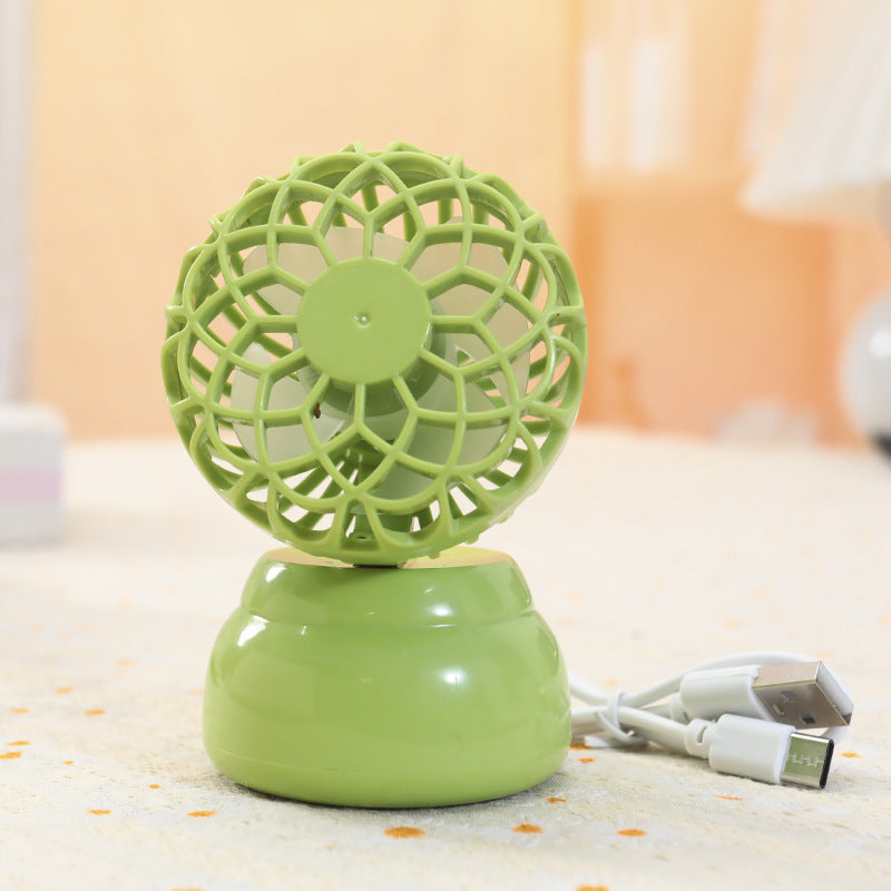 Women Portable USB Mini Fan in Stylish Plant Design Kalsten