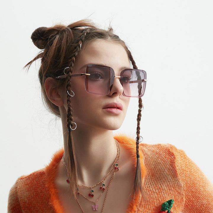Women square sunglasses with elegant frame and UV protection Kalsten