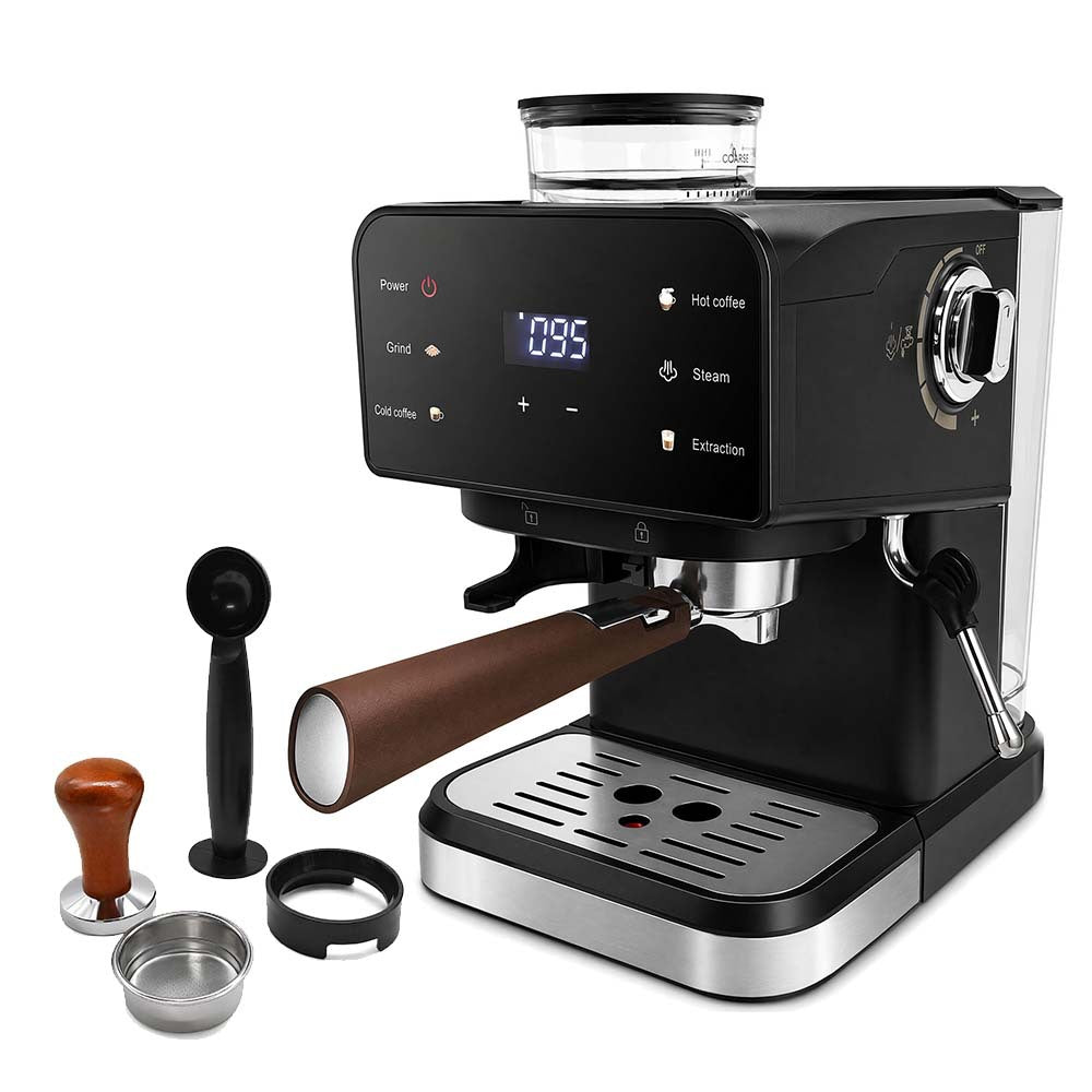Espresso machine with integrated grinder and digital control Kalsten