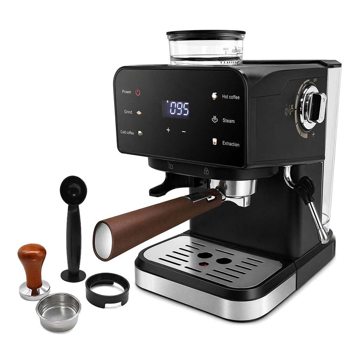 Espresso machine with integrated grinder and digital control Kalsten