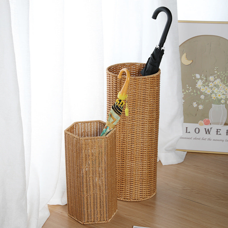 Unisex Handwoven Storage Basket with Hexagonal Shape Kalsten