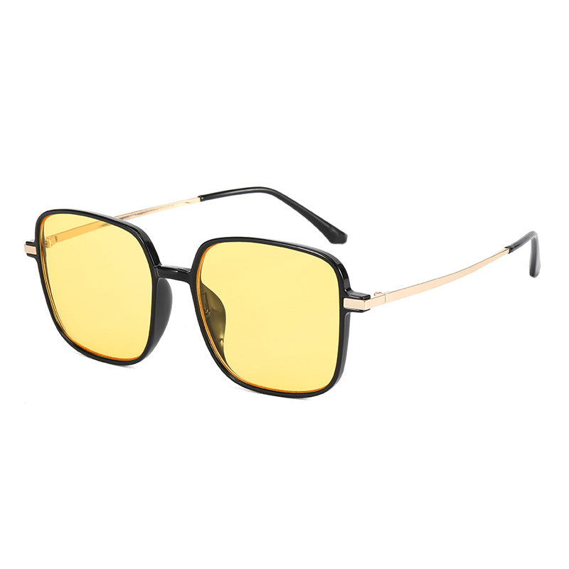 Women's square designer glasses with delicate metal frame Kalsten