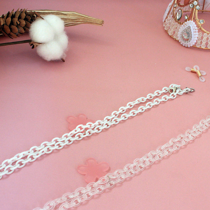 Fashionable chain strap with flower-shaped pendant Kalsten