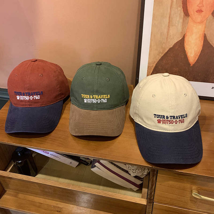 Men's Casual Travel-Themed Baseball Cap Kalsten