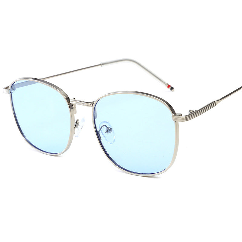 Ladies stylish oversized sunglasses with glamorous metal frame Kalsten