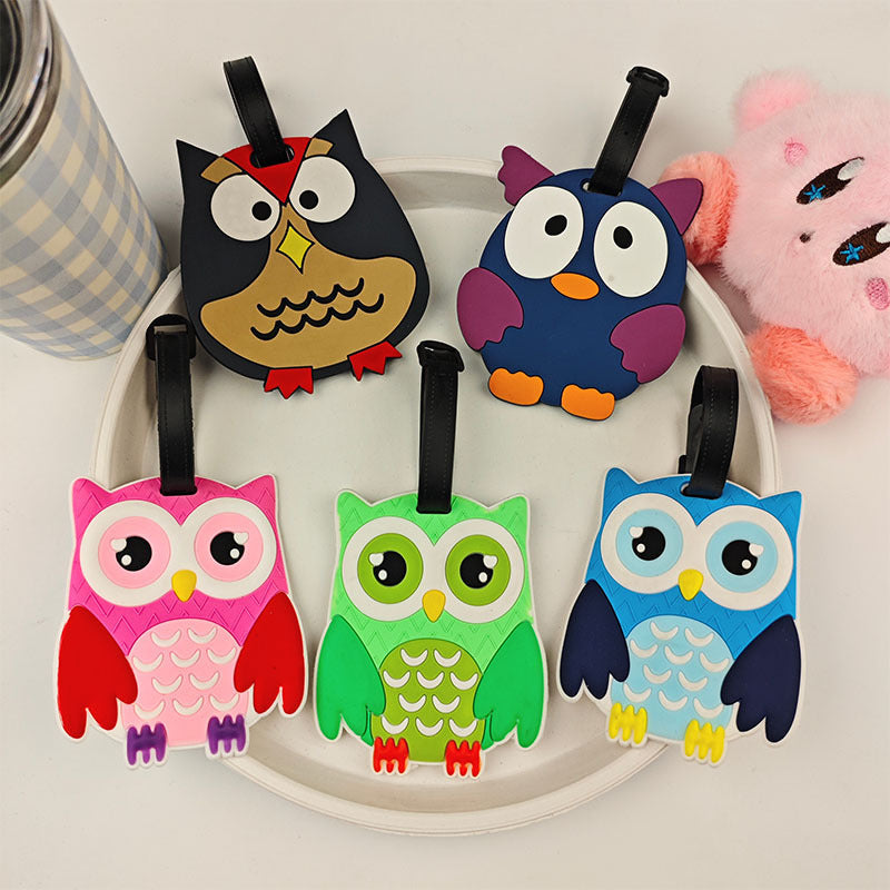 Unisex suitcase tag in owl design Kalsten