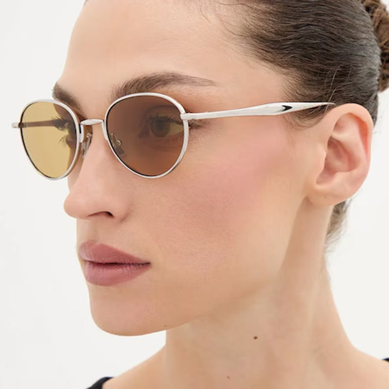 Women's round sunglasses with elegant metal frame and UV protection Kalsten