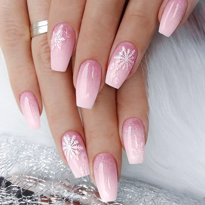 Festive Holiday Themed Press-On Nails Acalora
