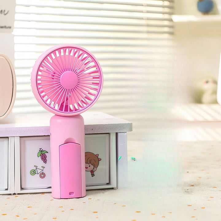 Women portable mini hand fan with USB charging function and ergonomic design Kalsten