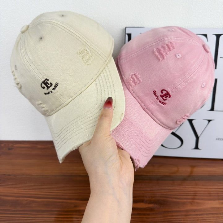 Unisex Distressed Denim Cap Kalsten