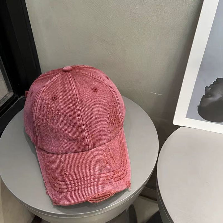 Women's Distressed Vintage-Style Baseball Cap Kalsten