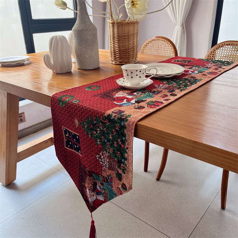 Artistic Holiday-Themed Table Runner