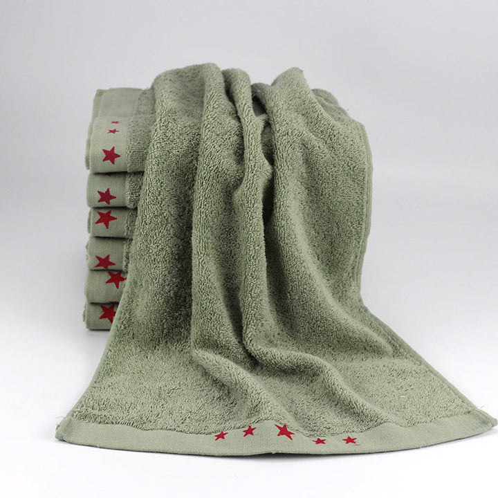 Care Towel With Soft Surface And Decorative Star Border Kalsten