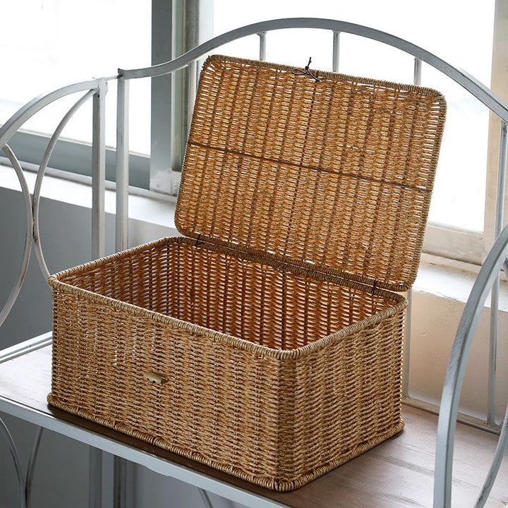 Handcrafted Wicker Storage Chest Kalsten
