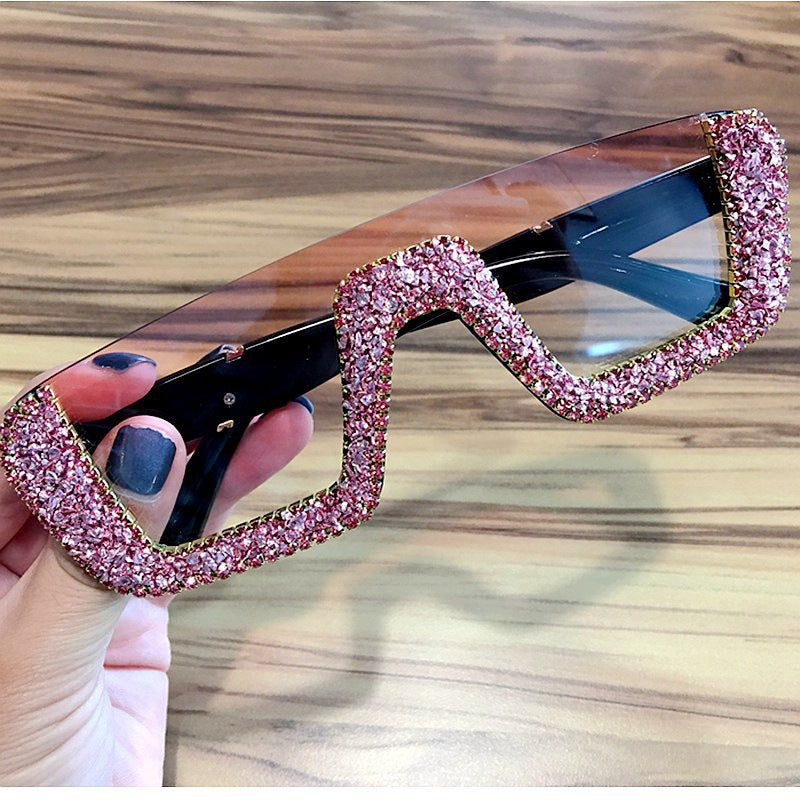 Ladies elegant glitter sunglasses with striking frame Kalsten