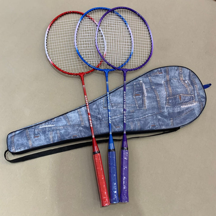 Badminton Racket Set with Multicolored Rackets and Protective Cover Kalsten