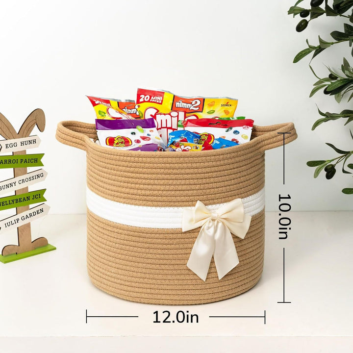 Women Decorative Storage Basket with Bow Accent Kalsten