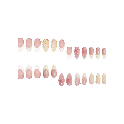 Floral Vintage Press-On Nail Art Acalora