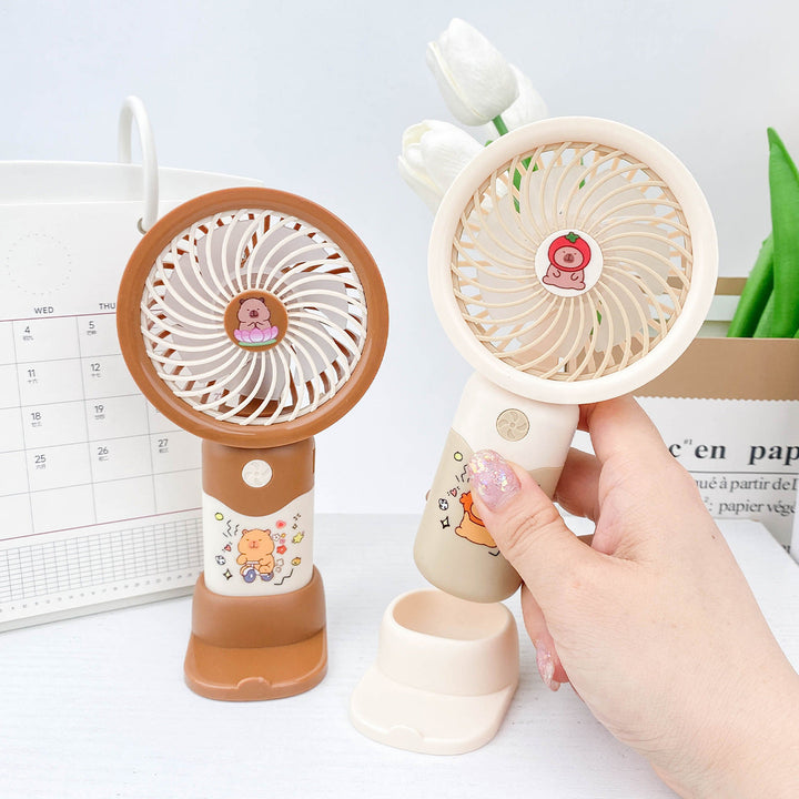 Women's portable hand fan with cute animal design Kalsten