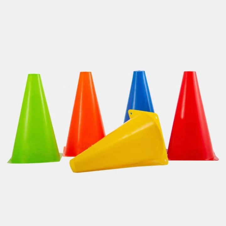 multi-piece flat-base training marker cones for soccer agility drills Kalsten
