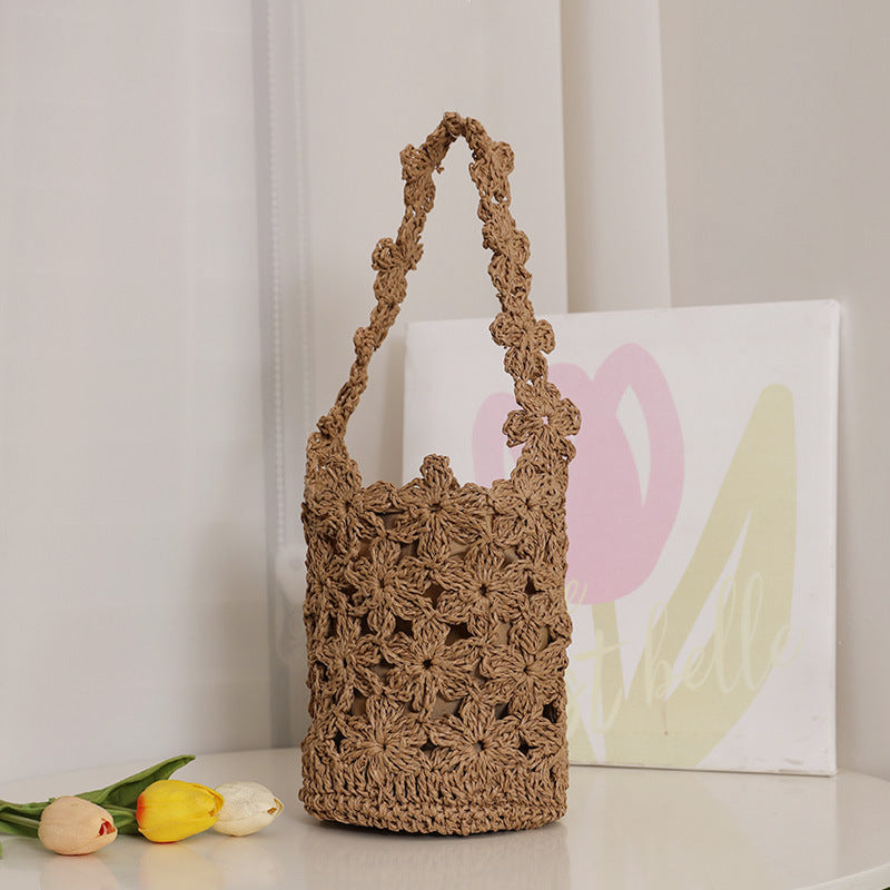 Handcrafted Macrame Bag In Floral Design Kalsten