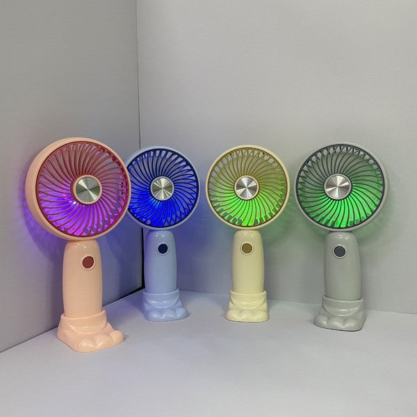 Unisex Portable Handheld Fan with LED Lighting and Creative Design Kalsten