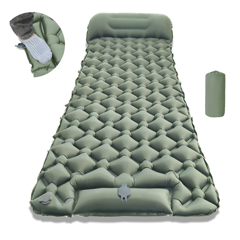 Air Mattress With Integrated Headrest And Comfortable Valve System Kalsten