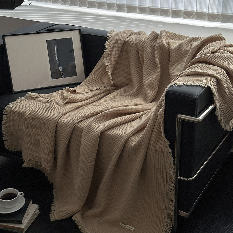 Women's cozy waffle textured blanket Kalsten
