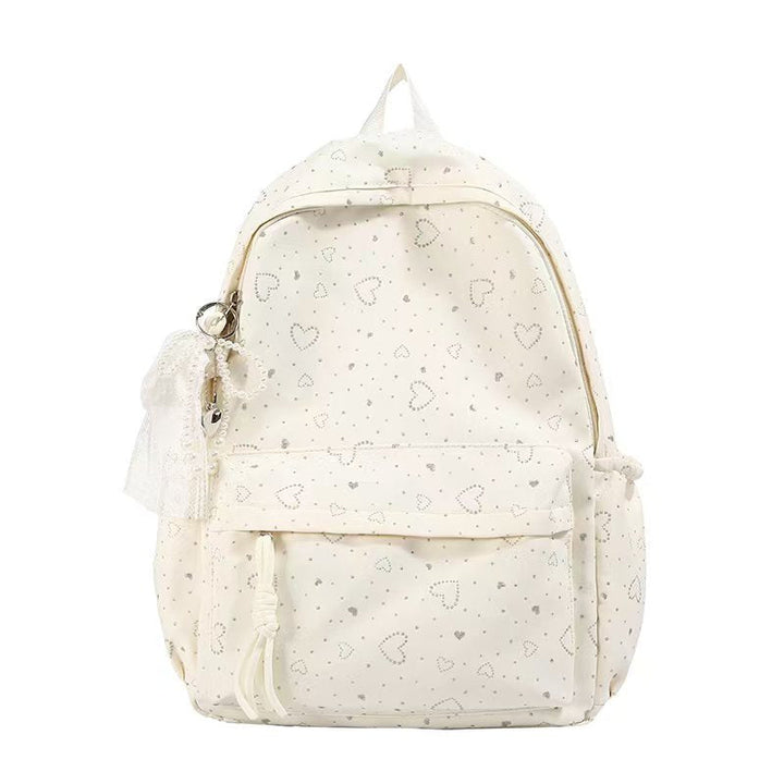 Heart-Embellished Casual Backpack Kalsten