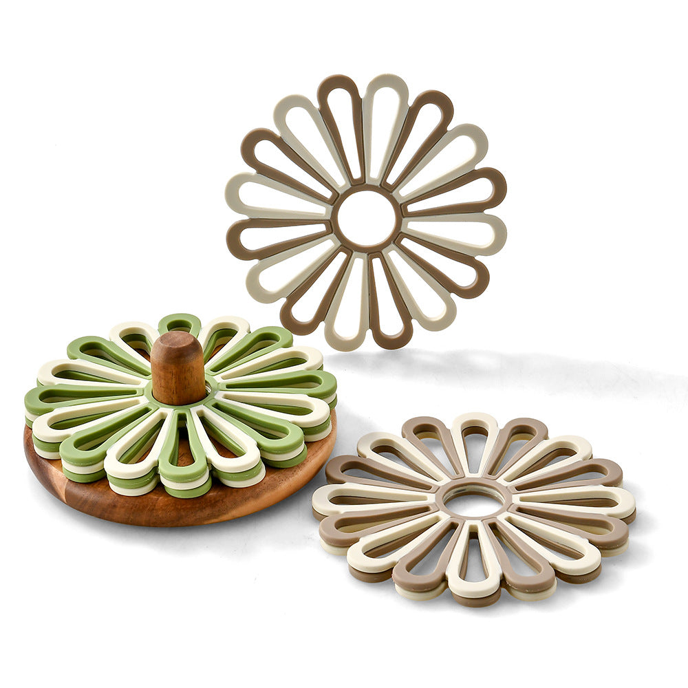Elegant Silicone Coasters in Floral Design Kalsten