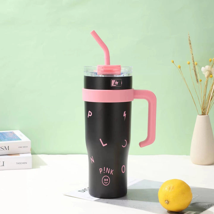 Women's insulated cup with integrated straw Kalsten