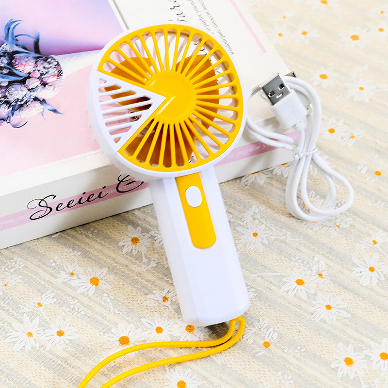Ladies Portable Handheld Fan with USB Connection and Safety Net Kalsten
