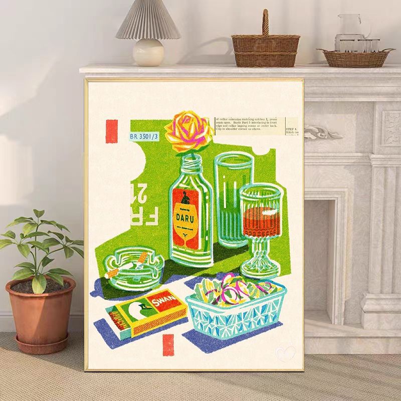 Retro-Inspired Still Life Canvas Art Print Kalsten