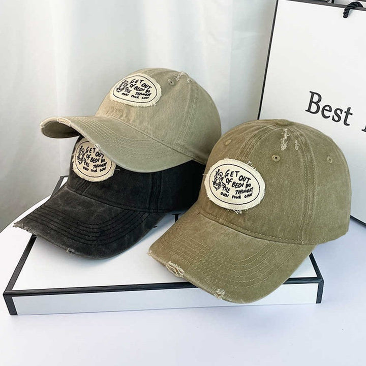 Women's Casual Distressed Cotton Baseball Cap Kalsten