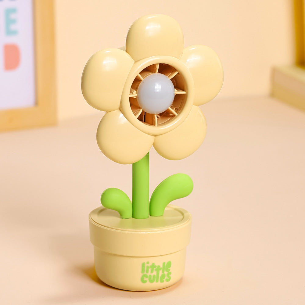 Flower-Themed Mini Desktop Cooling Fan Kalsten