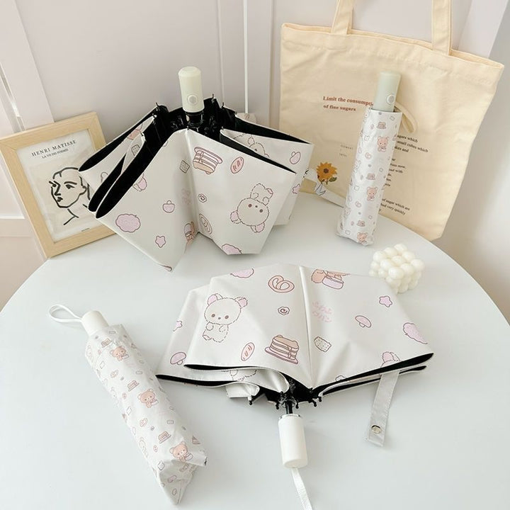 Women's foldable umbrella with playful animal motif Kalsten