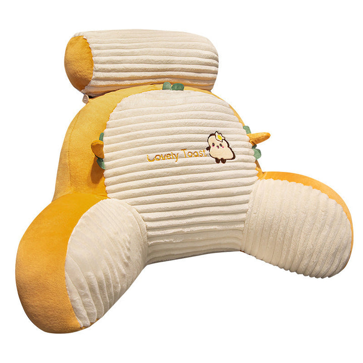 Plush back support pillow in toast design Kalsten