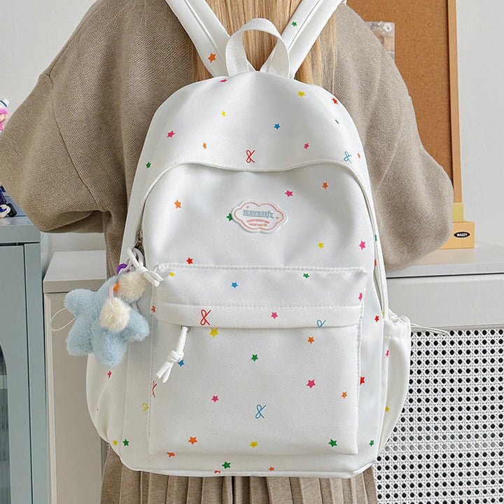 Star Patterned Casual Backpack Kalsten