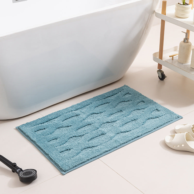 Plush Textured Bath Mat Kalsten