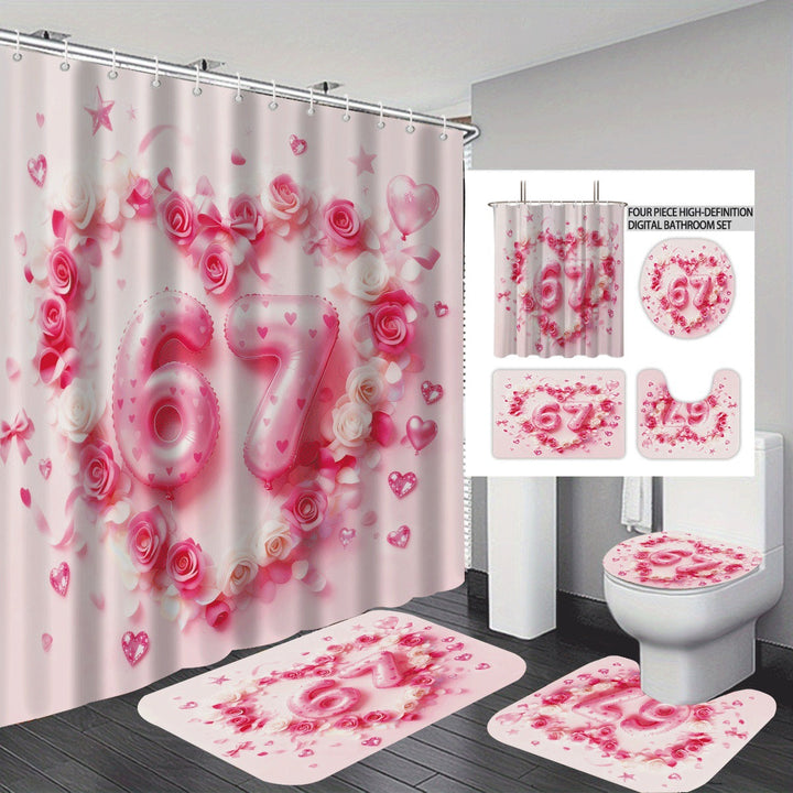 Colorful Dessert-Themed Bathroom Set Kalsten