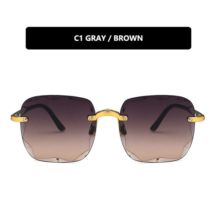 Women's trendy square sunglasses with luxurious metal frame Kalsten